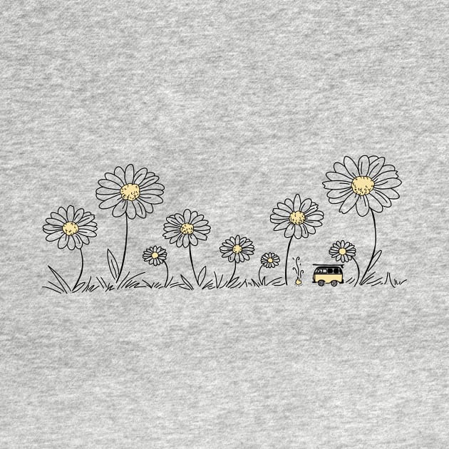 Daisy Van Life Happy Camper by KenzieDesignCo